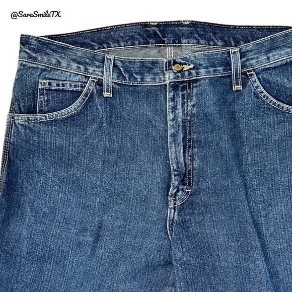 DICKIES Big & Tall Relaxed Fit Carpenter Blue Jeans - 36X34 - Picture 8 of 12